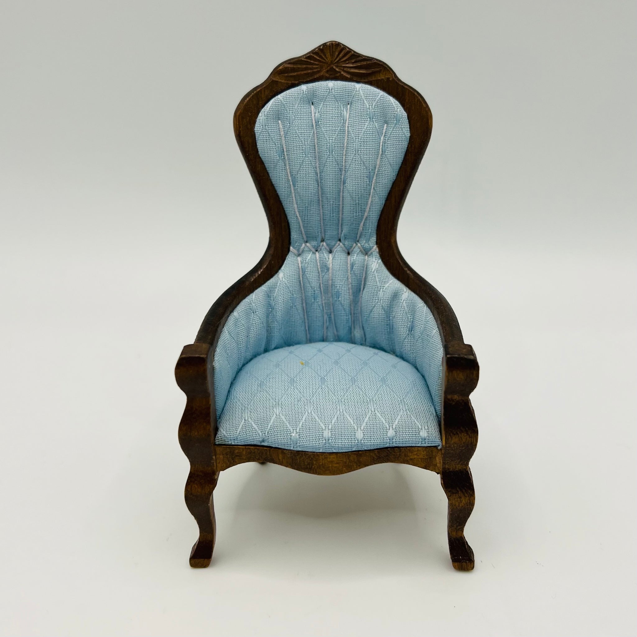 Victorian cheapest Spoonback Armchair in 1/12th scale