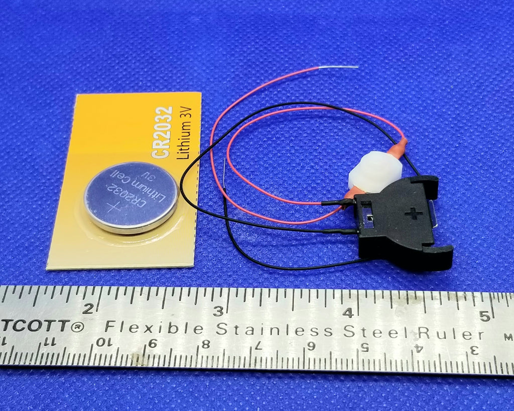 3 Volt Battery Holder with Switch and Battery Freedom Miniatures