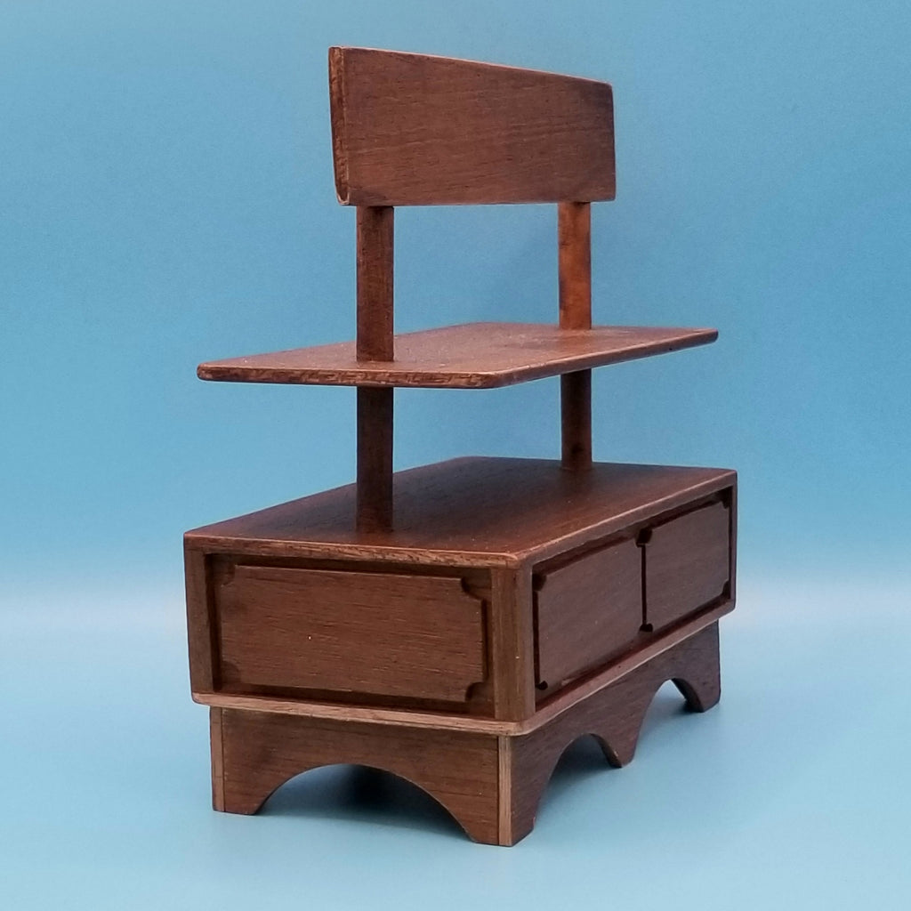 Walnut Dollhouse Miniature Storage Shelf – Little Shop of Miniatures