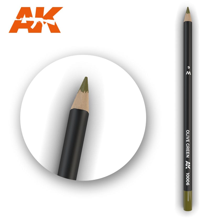 AK Interactive Weathering Pencil Olive Green Freedom Miniatures