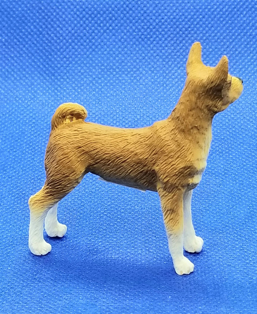 Basenji Resin Miniature Dollhouse Dog Freedom Miniatures Side View