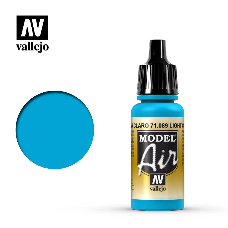 Vallejo Model Air Paint 71.089 - Light Sea Blue – Freedom Miniatures